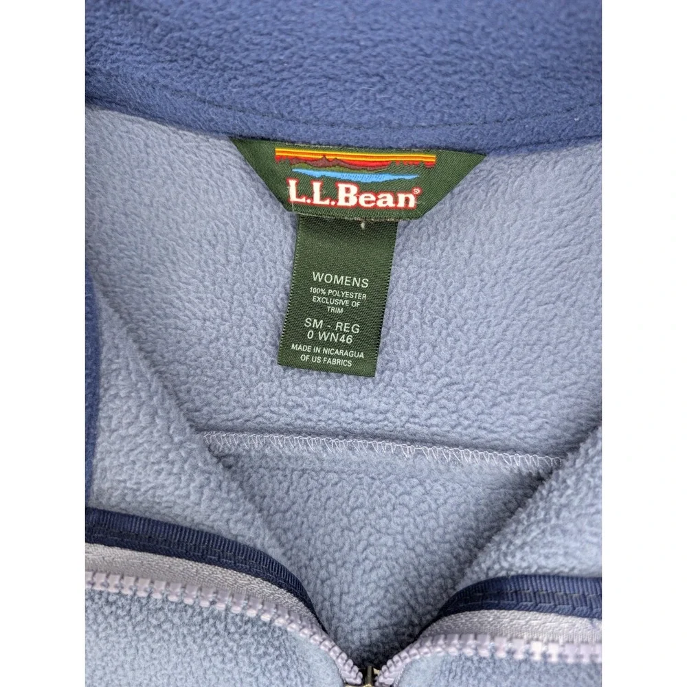 Vintage L.L. Bean Sherpa‎ Full Zip Women's Small Regular Purple 0 WN46 Pockets